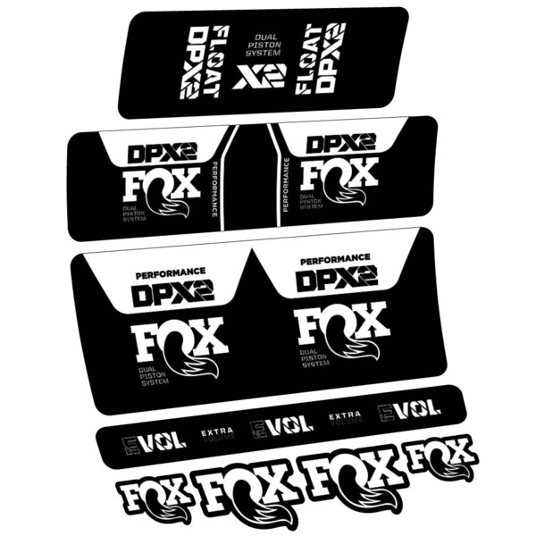Fox DPX2 Performance 2021 Pegatinas en vinilo adhesivo Amortiguador (6)