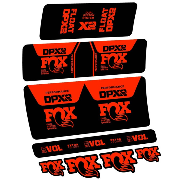Fox DPX2 Performance 2021 Pegatinas en vinilo adhesivo Amortiguador (18)