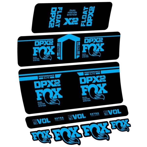 Fox DPX2 Performance Elite 2021 Pegatinas en vinilo adhesivo Amortiguador (4)
