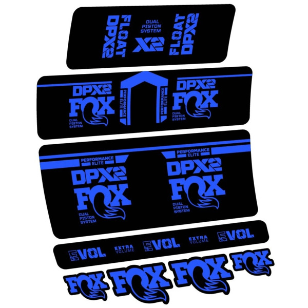Fox DPX2 Performance Elite 2021 Pegatinas en vinilo adhesivo Amortiguador (5)