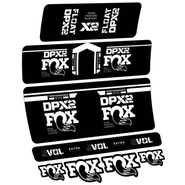 Fox DPX2 Performance Elite 2021 Pegatinas en vinilo adhesivo Amortiguador (6)