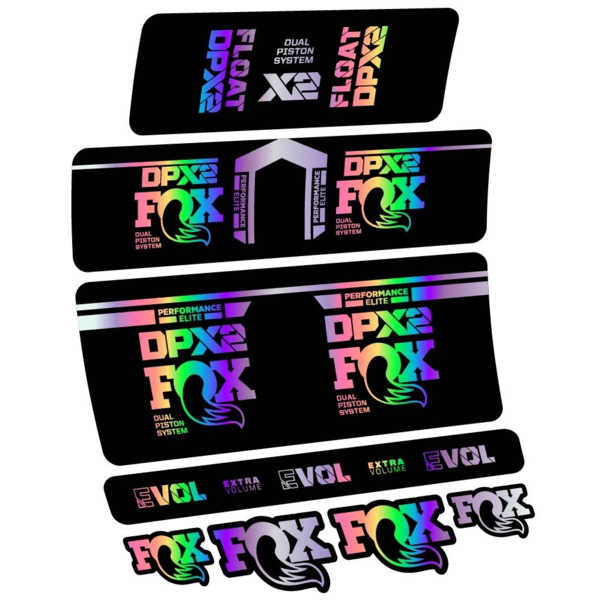 Fox DPX2 Performance Elite 2021 Pegatinas en vinilo adhesivo Amortiguador (8)