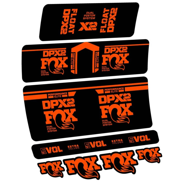 Fox DPX2 Performance Elite 2021 Pegatinas en vinilo adhesivo Amortiguador (10)
