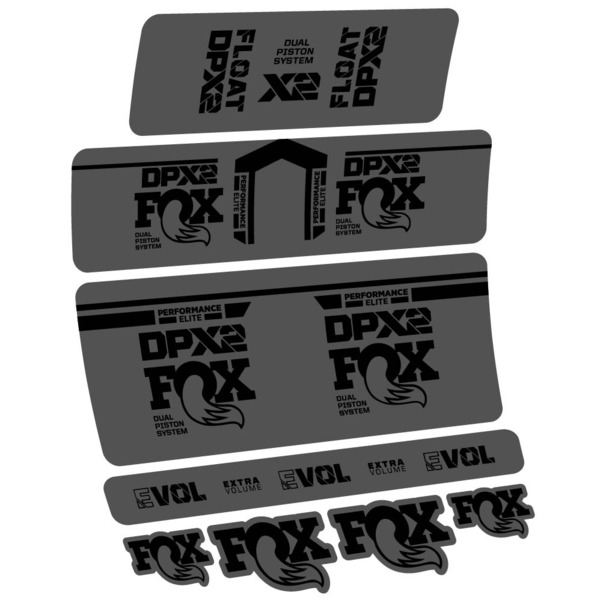 Fox DPX2 Performance Elite 2021 Pegatinas en vinilo adhesivo Amortiguador (12)