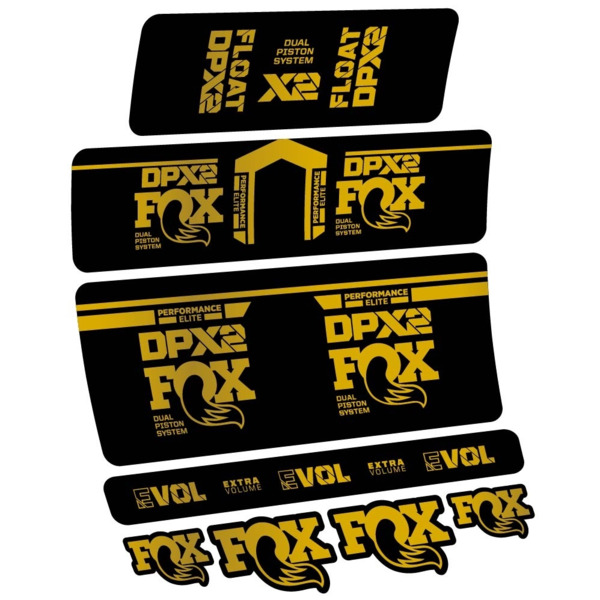 Fox DPX2 Performance Elite 2021 Pegatinas en vinilo adhesivo Amortiguador (13)