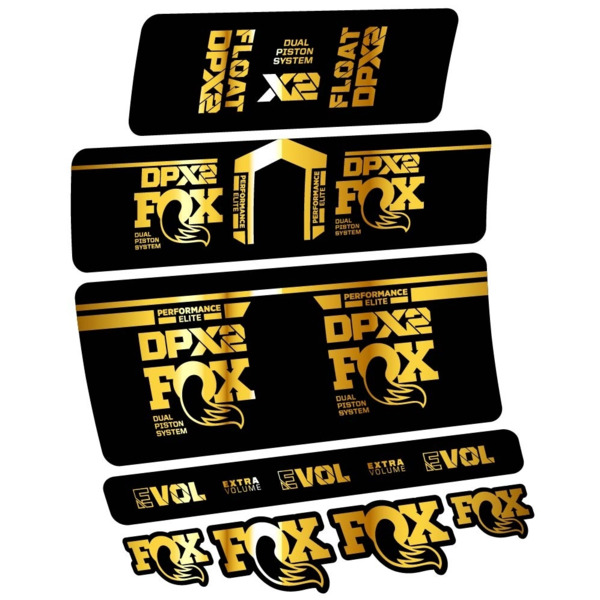 Fox DPX2 Performance Elite 2021 Pegatinas en vinilo adhesivo Amortiguador (14)
