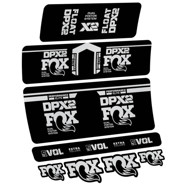 Fox DPX2 Performance Elite 2021 Pegatinas en vinilo adhesivo Amortiguador (15)