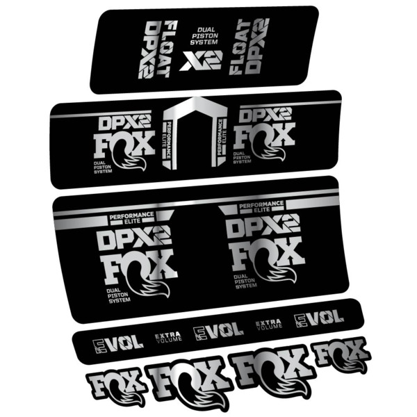 Fox DPX2 Performance Elite 2021 Pegatinas en vinilo adhesivo Amortiguador (16)