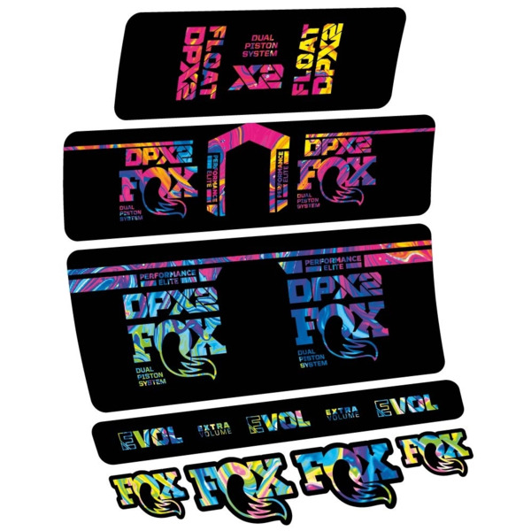 Fox DPX2 Performance Elite 2021 Pegatinas en vinilo adhesivo Amortiguador (17)