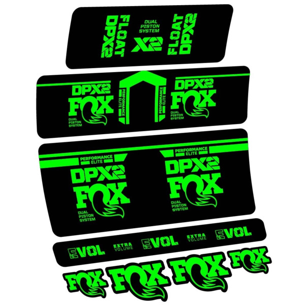 Fox DPX2 Performance Elite 2021 Pegatinas en vinilo adhesivo Amortiguador (23)