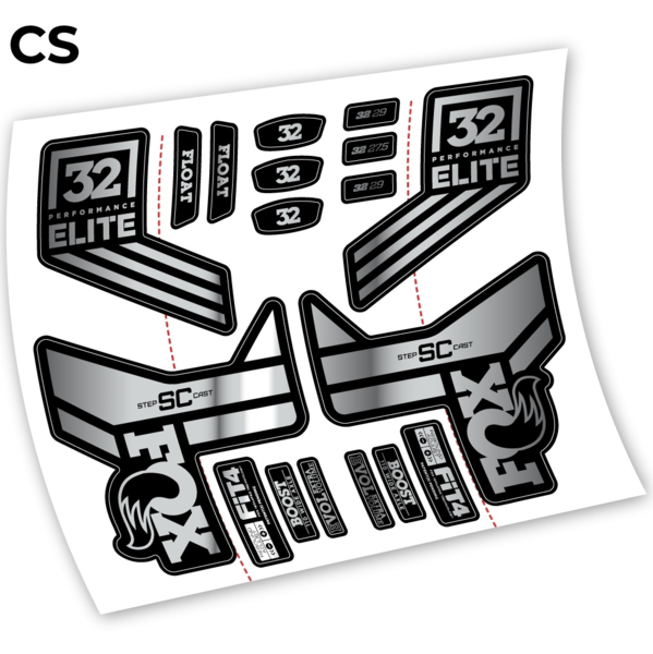 Fox SC 32 Elite Performance 2018 Pegatinas en vinilo adhesivo horquilla (6)
