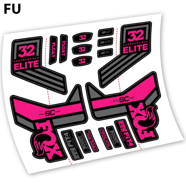 Fox SC 32 Elite Performance 2018 Pegatinas en vinilo adhesivo horquilla (7)