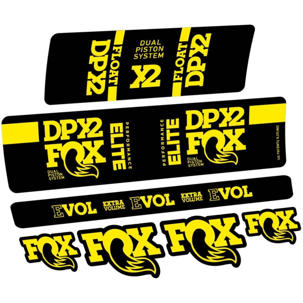 Fox Elite DPX2 2019 Pegatinas en vinilo adhesivo Amortiguador (3)