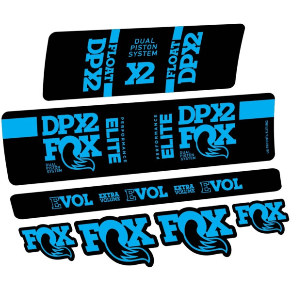 Fox Elite DPX2 2019 Pegatinas en vinilo adhesivo Amortiguador (4)