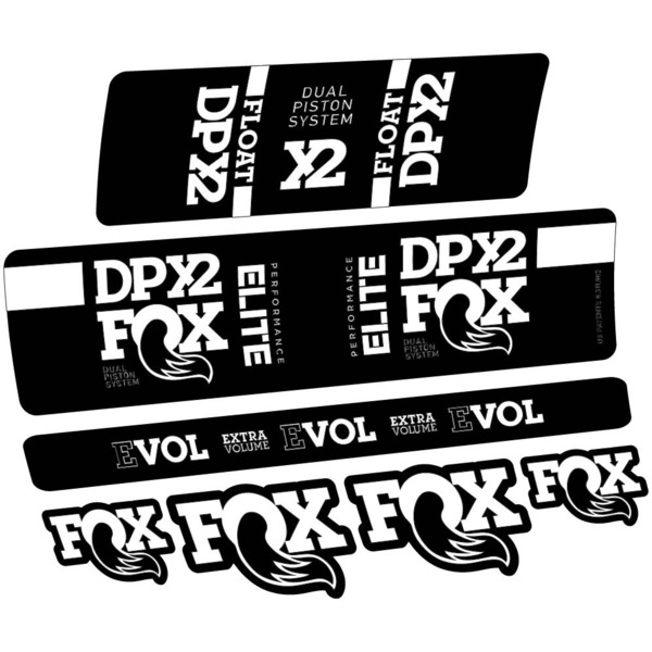 Fox Elite DPX2 2019 Pegatinas en vinilo adhesivo Amortiguador (6)