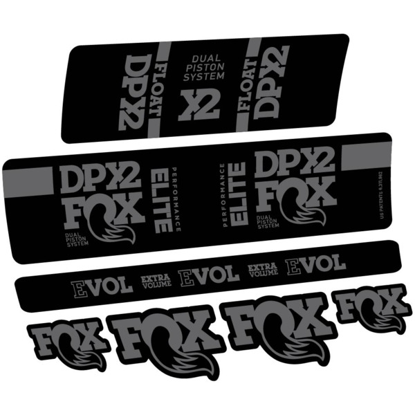 Fox Elite DPX2 2019 Pegatinas en vinilo adhesivo Amortiguador (7)