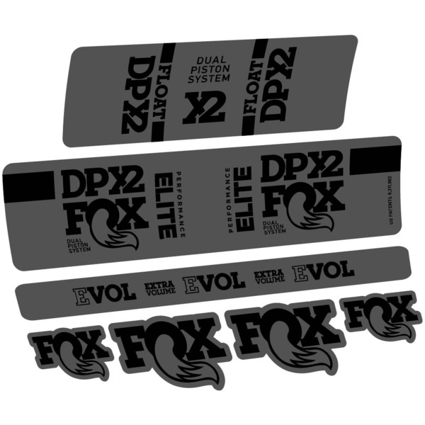 Fox Elite DPX2 2019 Pegatinas en vinilo adhesivo Amortiguador (12)