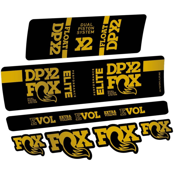 Fox Elite DPX2 2019 Pegatinas en vinilo adhesivo Amortiguador (13)
