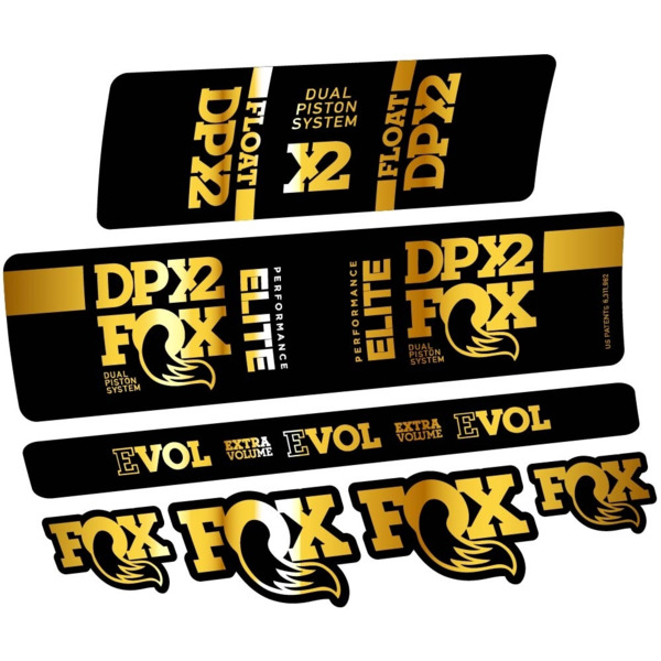 Fox Elite DPX2 2019 Pegatinas en vinilo adhesivo Amortiguador (14)