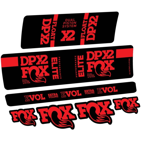 Fox Elite DPX2 2019 Pegatinas en vinilo adhesivo Amortiguador (19)