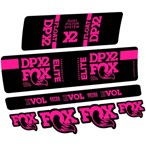 Fox Elite DPX2 2019 Pegatinas en vinilo adhesivo Amortiguador (20)