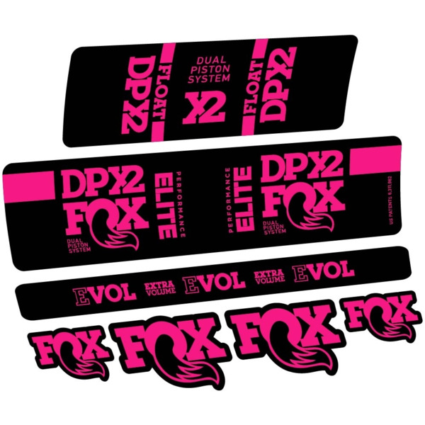 Fox Elite DPX2 2019 Pegatinas en vinilo adhesivo Amortiguador (21)