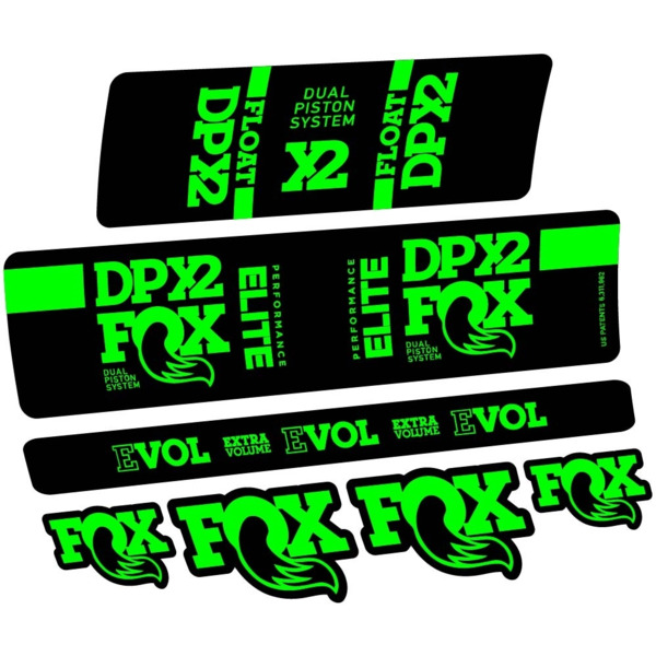 Fox Elite DPX2 2019 Pegatinas en vinilo adhesivo Amortiguador (23)
