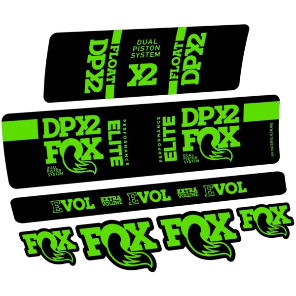 Fox Elite DPX2 2019 Pegatinas en vinilo adhesivo Amortiguador (24)