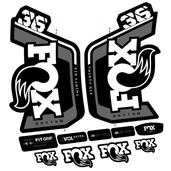 Fox Factory 36 Rhythm 2024 Pegatinas en vinilo adhesivo Horquilla (6)