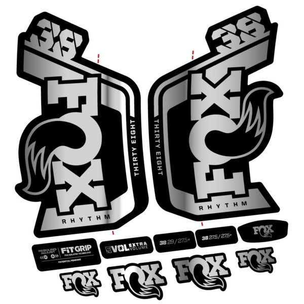 Fox Factory 38 Rhythm 2024 Pegatinas en vinilo adhesivo Horquilla (16)