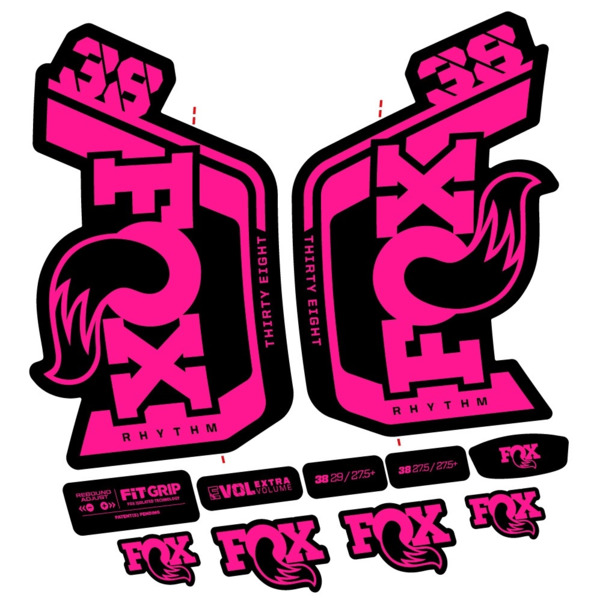 Fox Factory 38 Rhythm 2024 Pegatinas en vinilo adhesivo Horquilla (20)