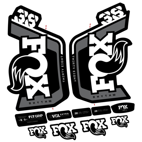 Fox Factory 38 Rhythm 2024 Pegatinas en vinilo adhesivo Horquilla (6)
