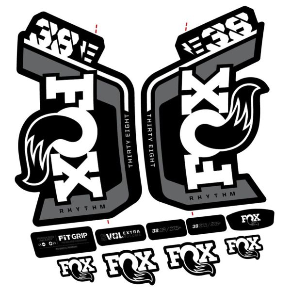 Fox Factory 38 Rhythm E-Bike 2024 Pegatinas en vinilo adhesivo Horquilla (6)