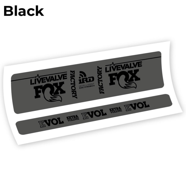 Fox Factory LiveValve IRD Pegatinas en vinilo adhesivo amortiguador (3)