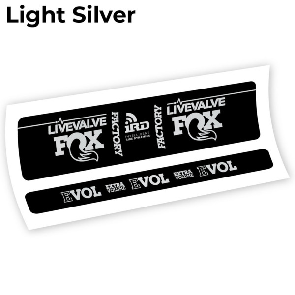 Fox Factory LiveValve IRD Pegatinas en vinilo adhesivo amortiguador (10)