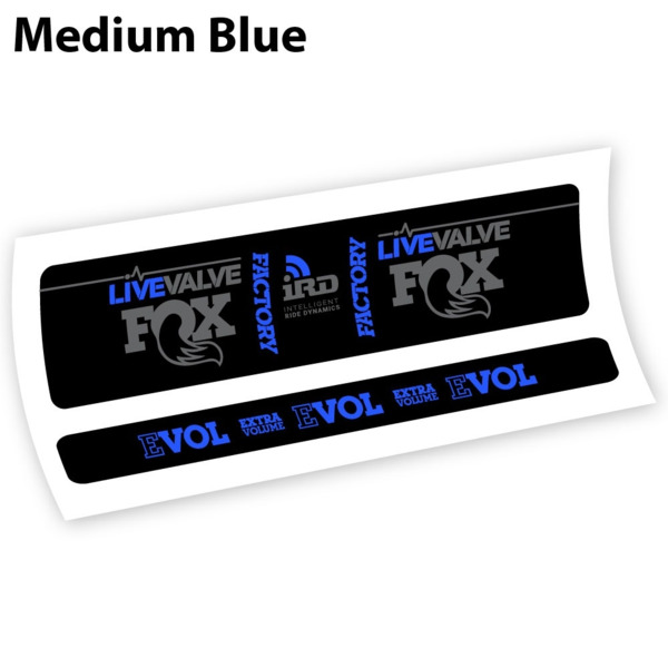 Fox Factory LiveValve IRD Pegatinas en vinilo adhesivo amortiguador (11)