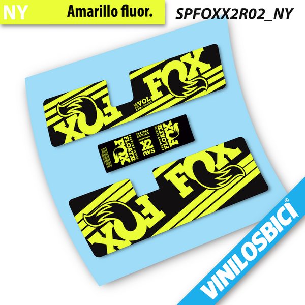 Fox Float X2 RVS Factory series pegatinas vinilo adhesivo amortiguador
