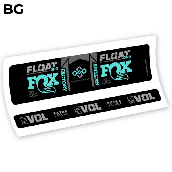 Fox Float Factory DPS 2021 Pegatinas en vinilo adhesivo amortiguador (2)