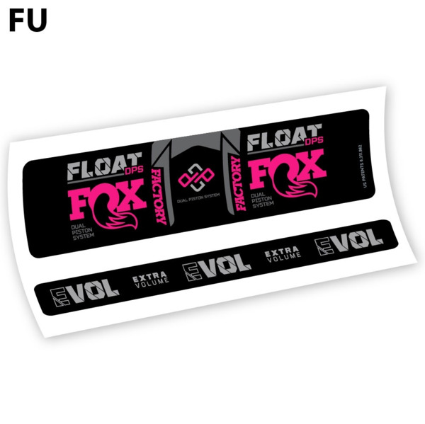 Fox Float Factory DPS 2021 Pegatinas en vinilo adhesivo amortiguador (7)