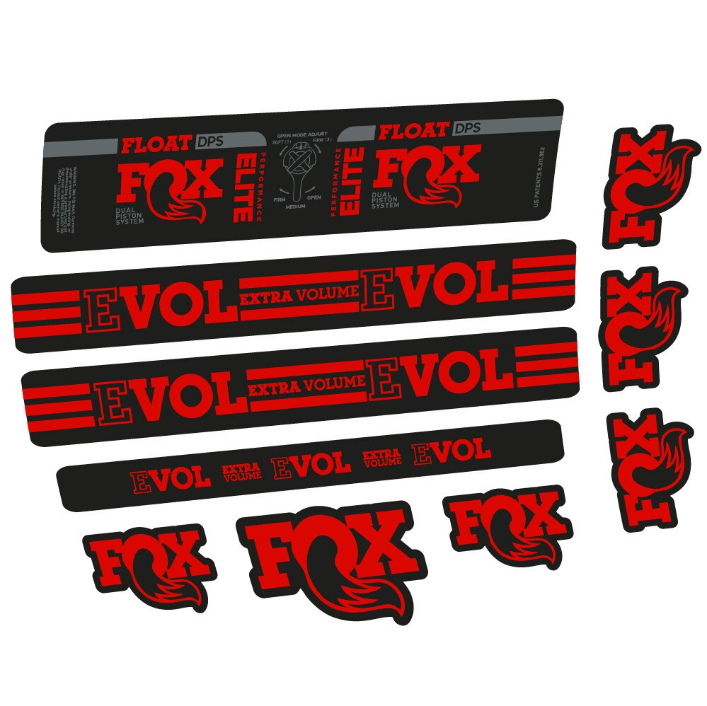 Fox Float DPS Elite Pegatinas en vinilo adhesivo Amortiguador (1)