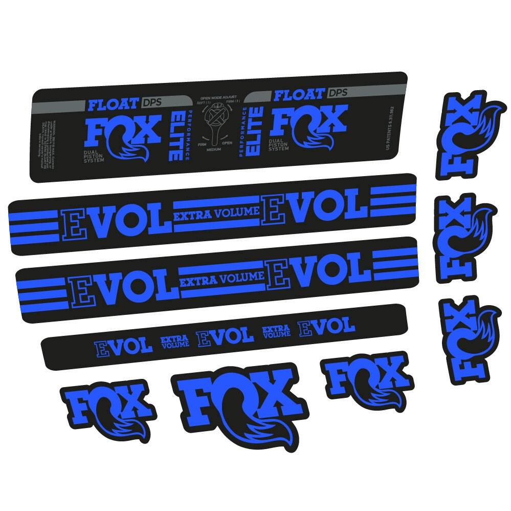 Fox Float DPS Elite Pegatinas en vinilo adhesivo Amortiguador (5)