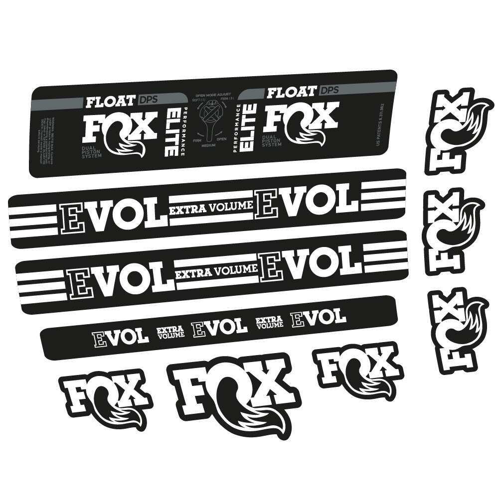 Fox Float DPS Elite Pegatinas en vinilo adhesivo Amortiguador (6)