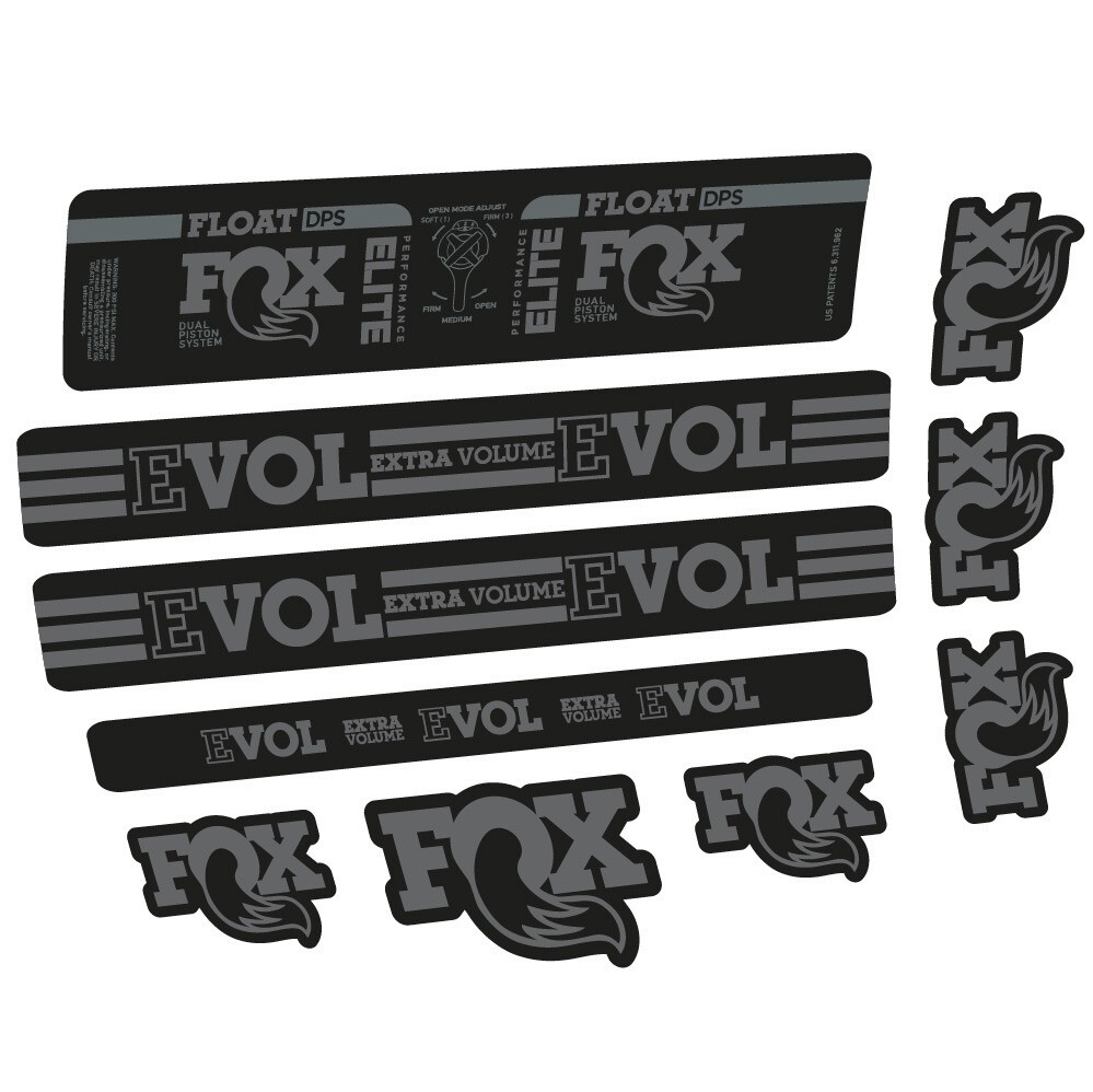 Fox Float DPS Elite Pegatinas en vinilo adhesivo Amortiguador (1)