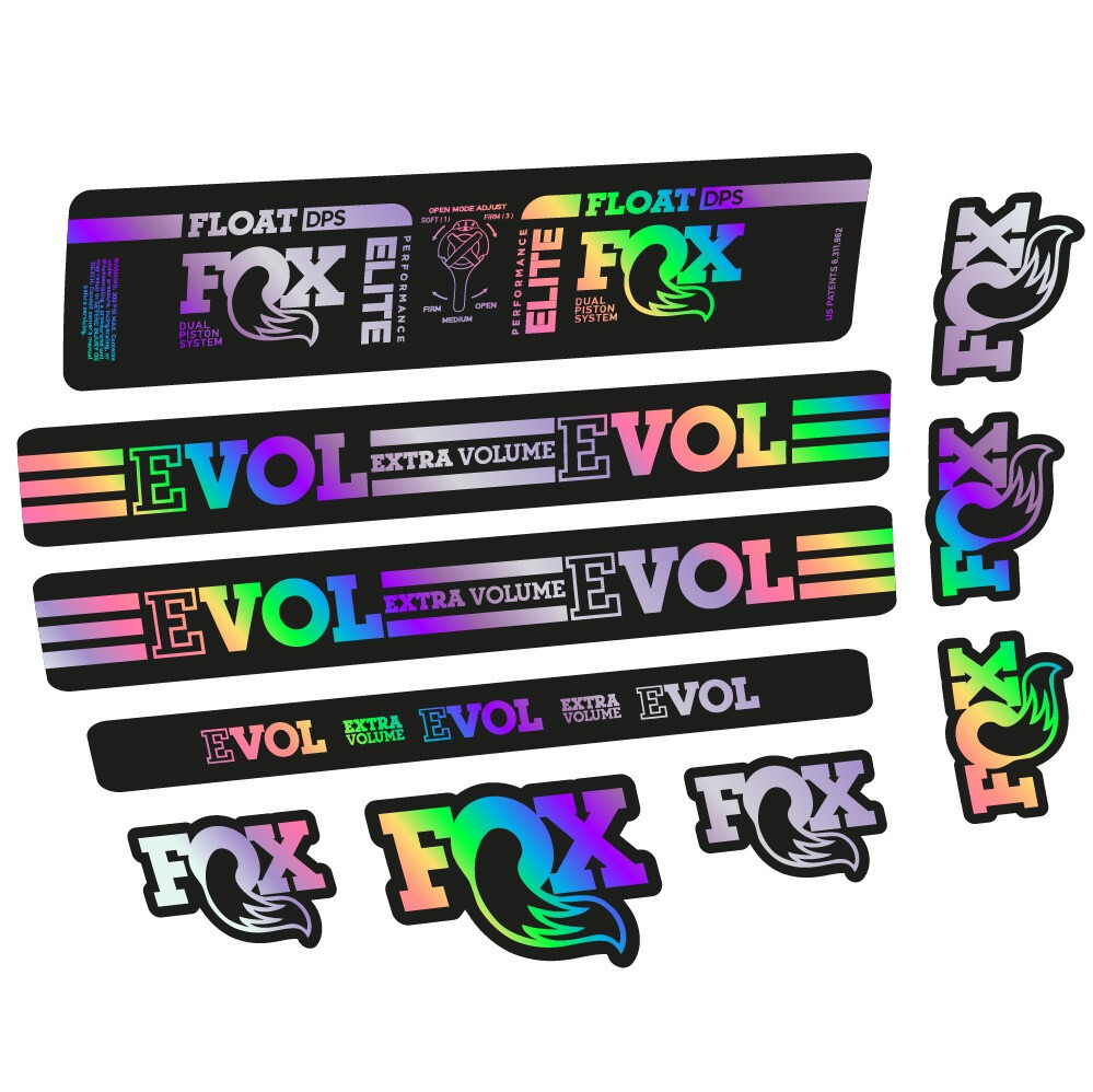 Fox Float DPS Elite Pegatinas en vinilo adhesivo Amortiguador (8)
