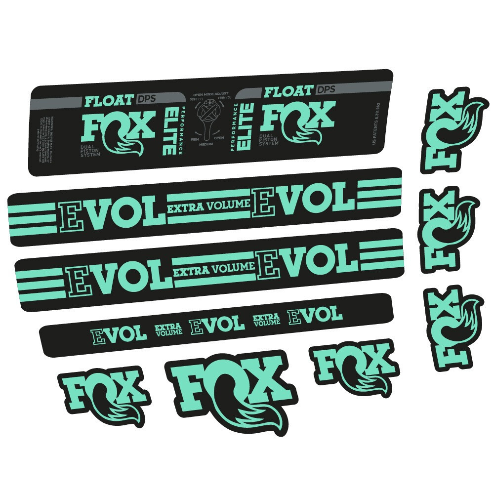 Fox Float DPS Elite Pegatinas en vinilo adhesivo Amortiguador (9)