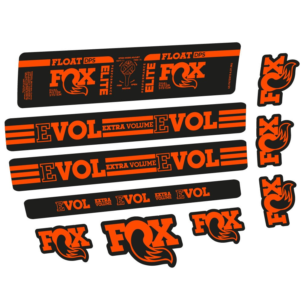Fox Float DPS Elite Pegatinas en vinilo adhesivo Amortiguador (1)