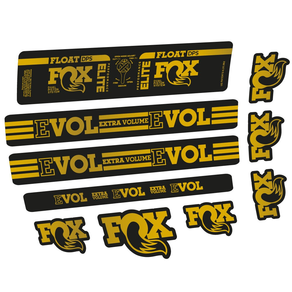 Fox Float DPS Elite Pegatinas en vinilo adhesivo Amortiguador (1)