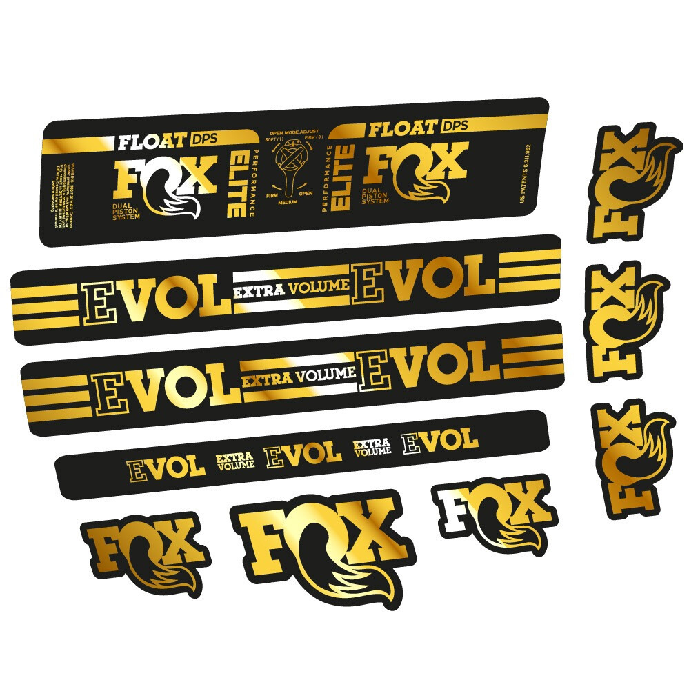 Fox Float DPS Elite Pegatinas en vinilo adhesivo Amortiguador (14)