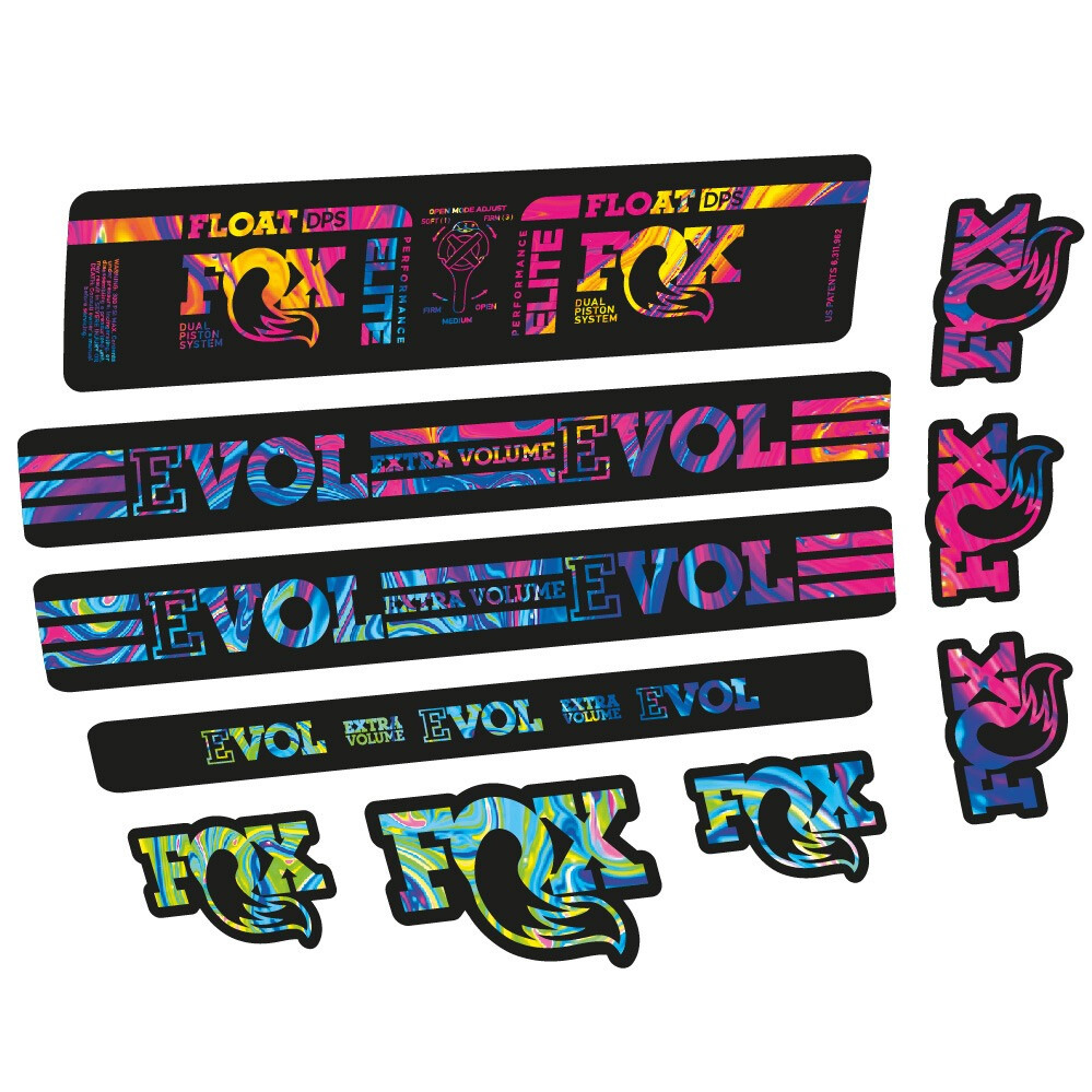 Fox Float DPS Elite Pegatinas en vinilo adhesivo Amortiguador (17)