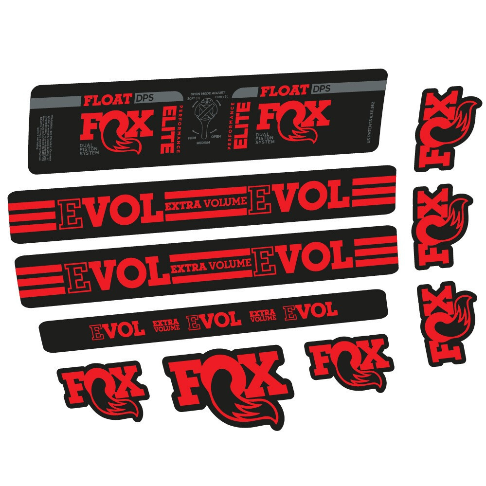 Fox Float DPS Elite Pegatinas en vinilo adhesivo Amortiguador (19)